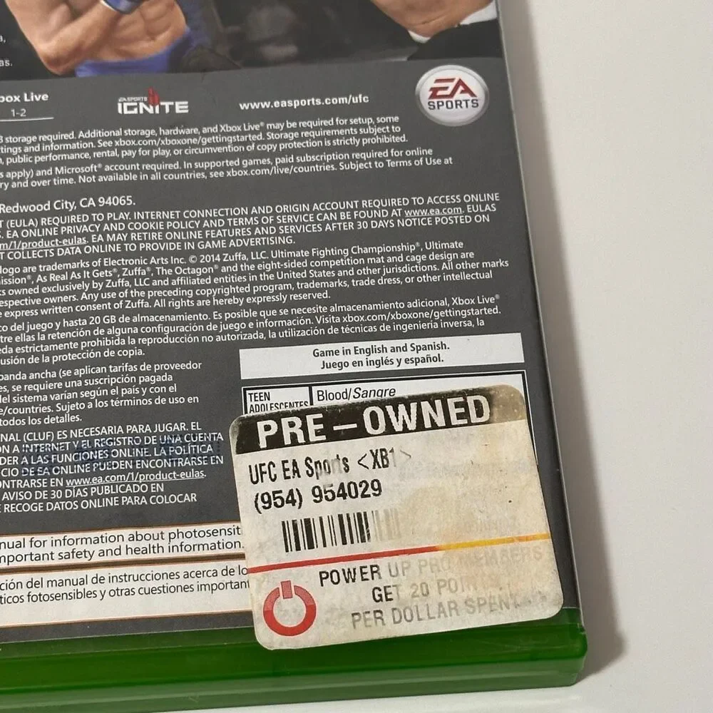 Xbox One EA Sports UFC Game